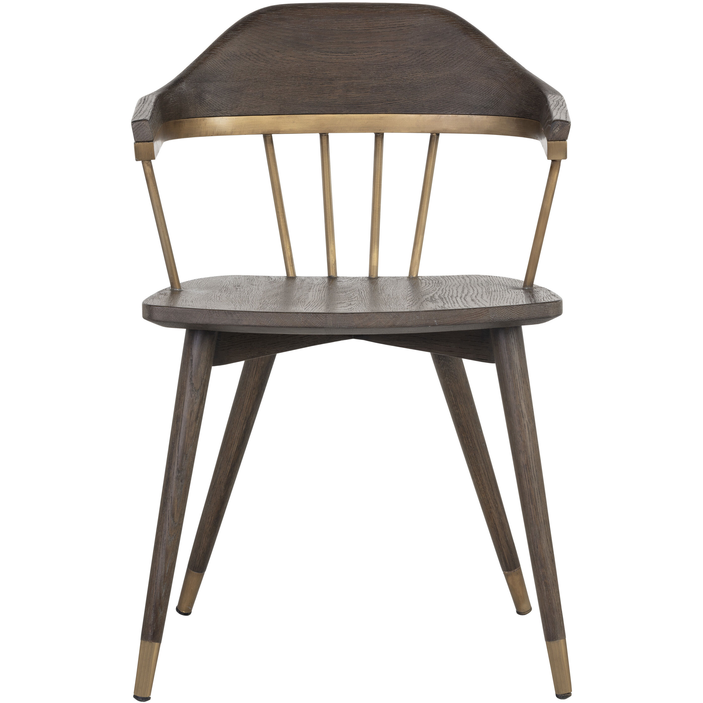 Demi Distressed Brown Dining Armchair